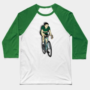 Cycling Legends: Fausto Coppi (Maglia tricolore) Baseball T-Shirt